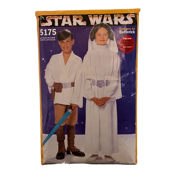 Star Wars Butterick 5175 Luke & Princess Leia Costumes Pattern - Picture 5 of 7